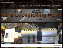 Tablet Screenshot of mylockpickingworld.com